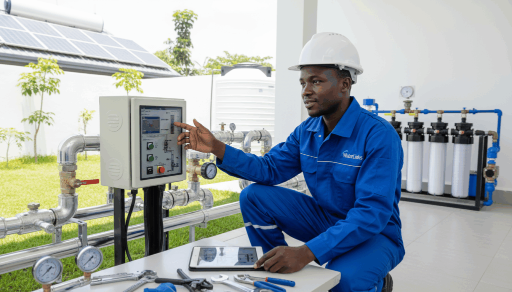 waterlinks technician professional scene