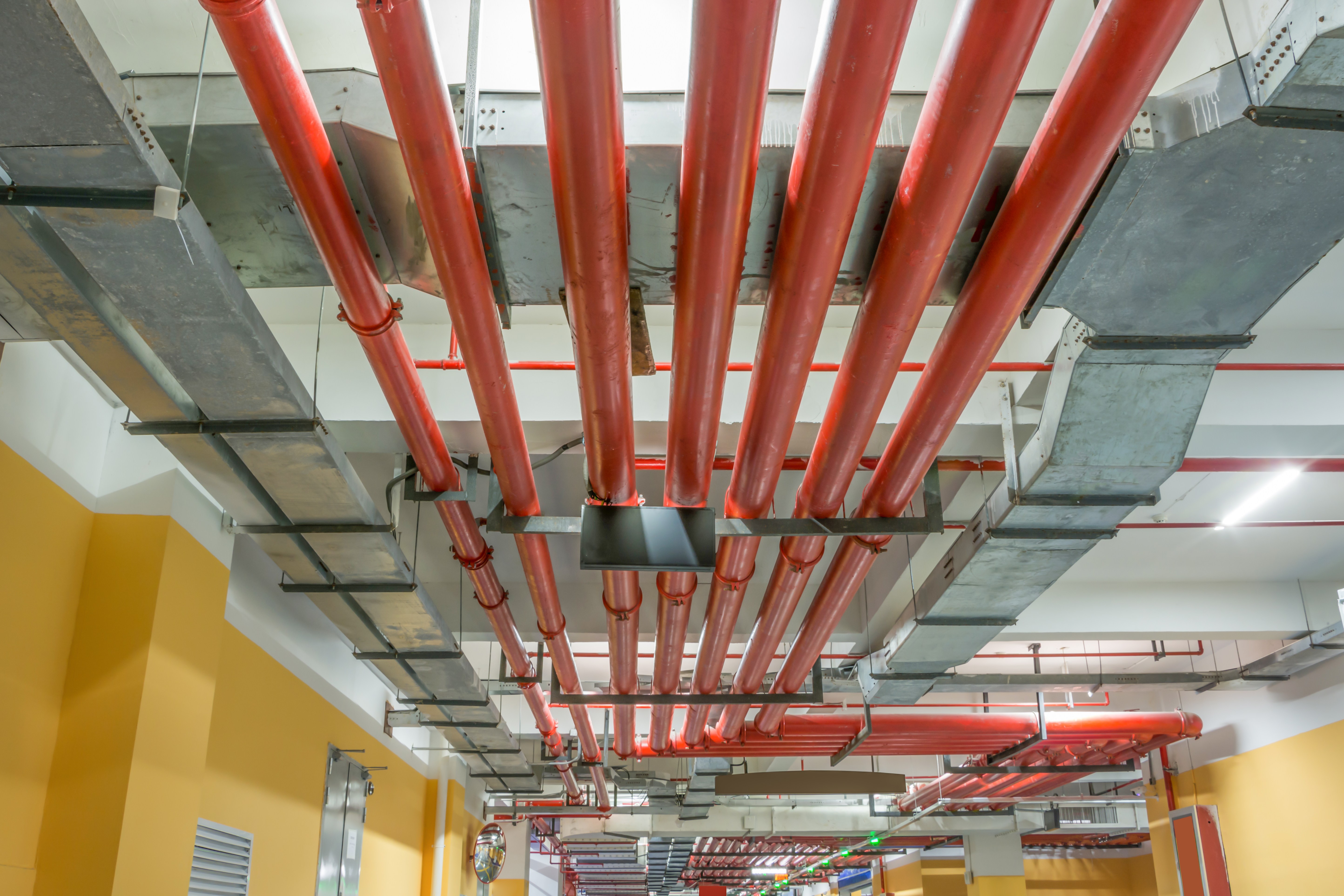 Home water sprinkler and fire alarm system,